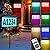 T-SUN Solar House Numbers for Outside: Color Changing Solar Address Number Sign with Remote Control, 9 Modes RGB&3000K, Waterproof LED Illuminated Address Plaques for Outdoor Yard Street Home