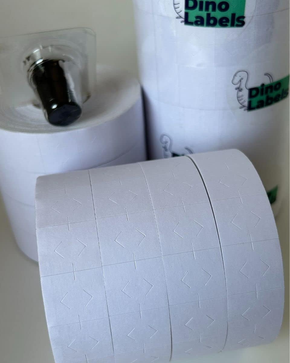 1136 Pricemarking Labels Compatible for Monarch 1136 Labellers, 8 Rolls = 14000 Labels (White)
