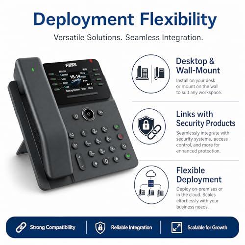 Teléfono IP Fanvil V62 Pro con Bluetooth y 12 líneas SIP miniatura 7