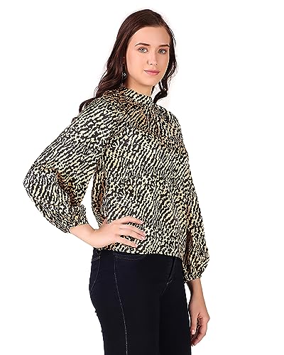 Image of BoheeWohee Women's Full Sleeves Casual Satin Top