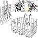 Fahrradkorb Vorne - Faltbar Lenkerkorb Vornekorb für Gepäckträger für Studenten/Bergsteiger/Cam (Silber)