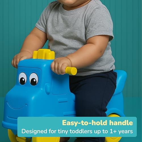 Image of Lifelong Cuppy Toony Truck Push Car Truck Rideon for Kids 1-4 Yrs|BIS Certified,Non Electrical Push Ride for Toddlers|No Assembly Required, Smooth Wheels&Easy-Grip for Indoor Outdoor,Plastic (LLCTT01)