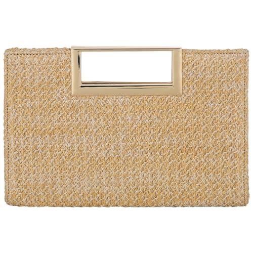 Image of Top Handle Straw Clutch