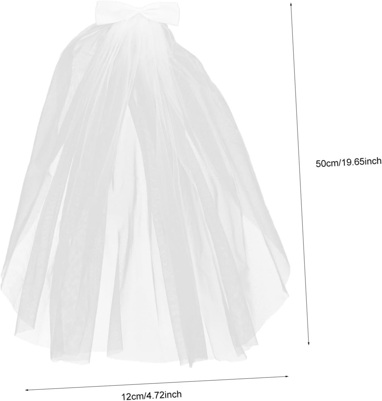 Holibanna 1Pc Boy Girl Wedding Veil with Bowknot Design Eye-catching Boy Girl Photo Prop for Weddings Cosplay and Parties Elegant Tulle Veil for Little
