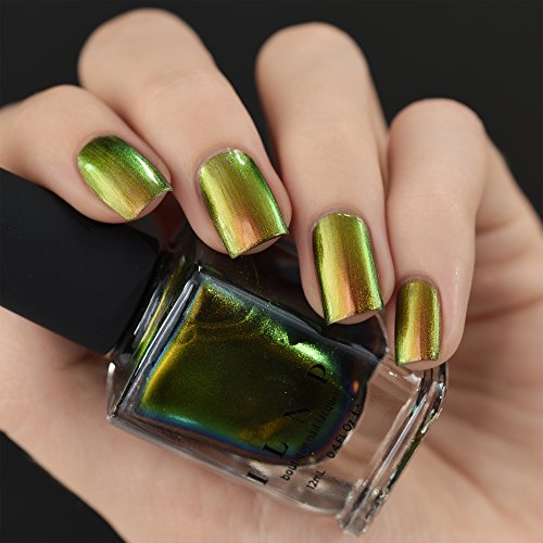 Image of ILNP Highline - Pale Gold, Pinkish Bronze, Light Green Ultra Chrome Color Shifting Nail Polish