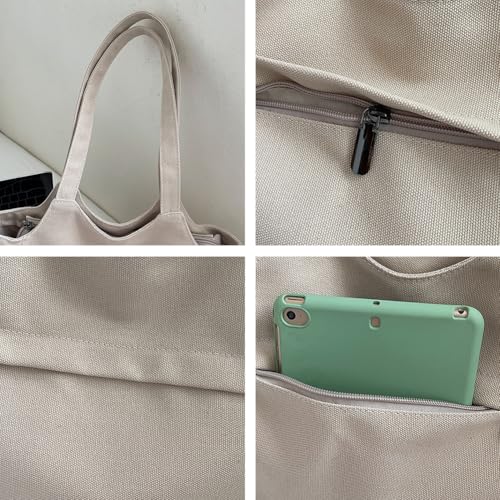 Bolso Hobo de Lona Casual para Mujer miniatura 5