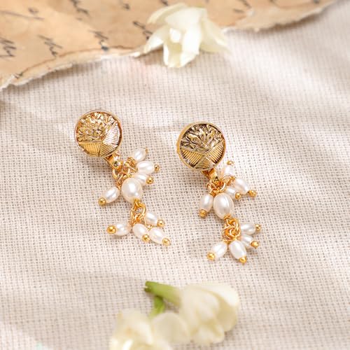 Image of Rubans Pearl Beaded Necklace Set Jewellery Gift for Women & Girls