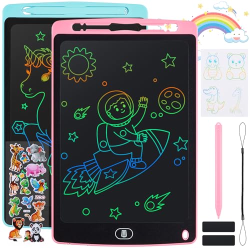 Damcyer 2 PCS Tableta de Escritura LCD 10 Pulgadas,Tablero de Dibujo Electrónico con Pantalla...