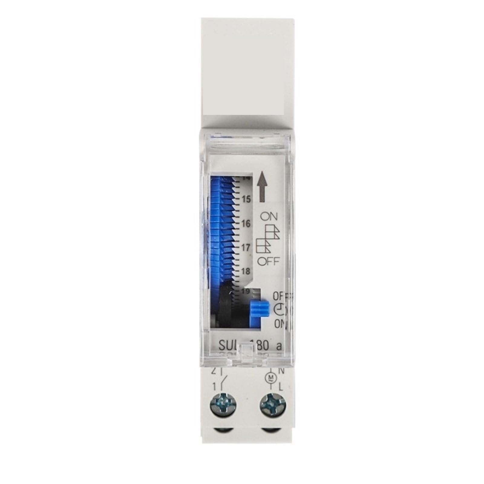 1PCS Din Rail Mechanical Time Switch SUL180A 24 Hour 110V/220-240VAC