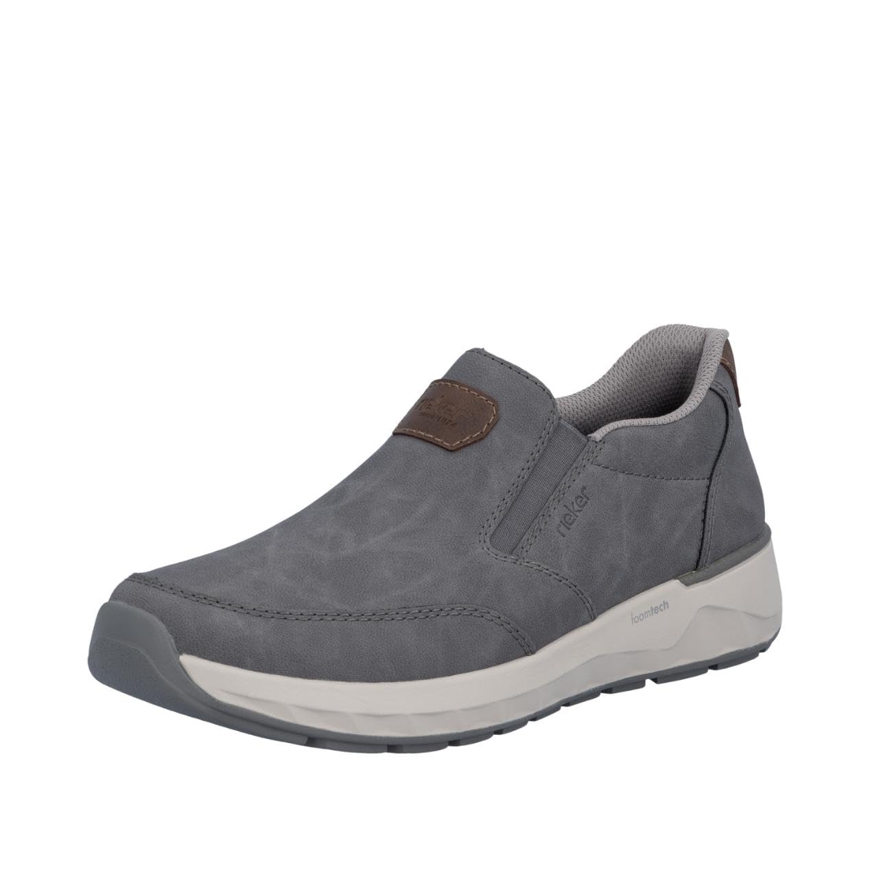 Rieker 11550-45 Herren Slipper Synthetik grau grau