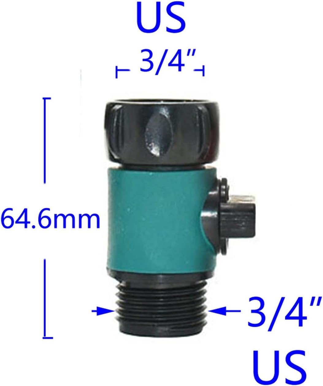 Generic Utility Connector Adapter Hose Connector Adapter Garden 5/8"" Nipple Quick Connector Water Valve Garden Faucet Car Wash Water Gun Connector 3/4"" Watehose Fitting 1 Piece/1I2