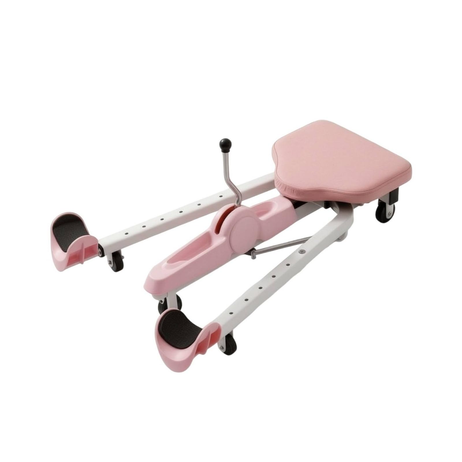 Leg Stretching Allenatore di Gambe Spaccate Macchina Flessibilità Attrezzo Allungamento con Seduta E Schienale Imbottiti Struttura in Acciaio , Rosa , Standard