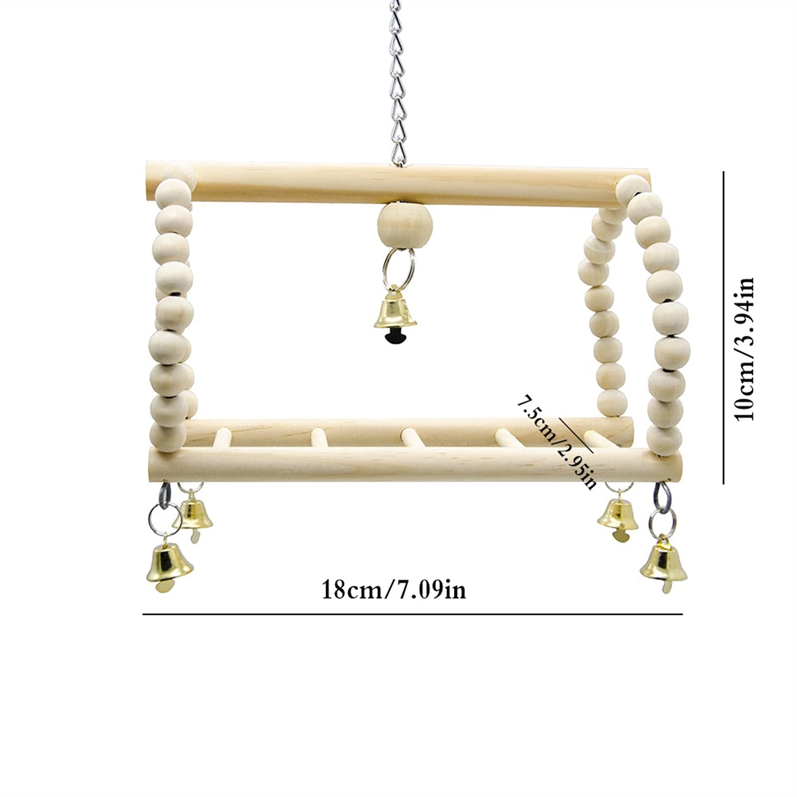 Juguete de pájaro 7 unids pájaro juguete cockatiel loro juguete y accesorios Budgie Perch Stand