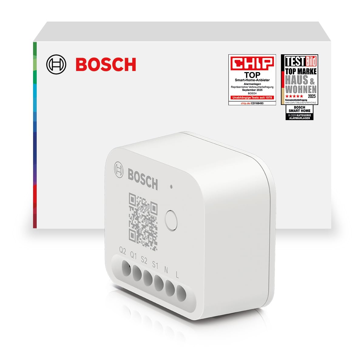Bosch Smart Home Licht-/Rollladensteuerung II, Licht & Rollläden smart machen, App- & Sprachsteuerung, Automationen & Zeitpläne, Apple Home, Google Home & Alexa kompatibel, Controller II erforderlich