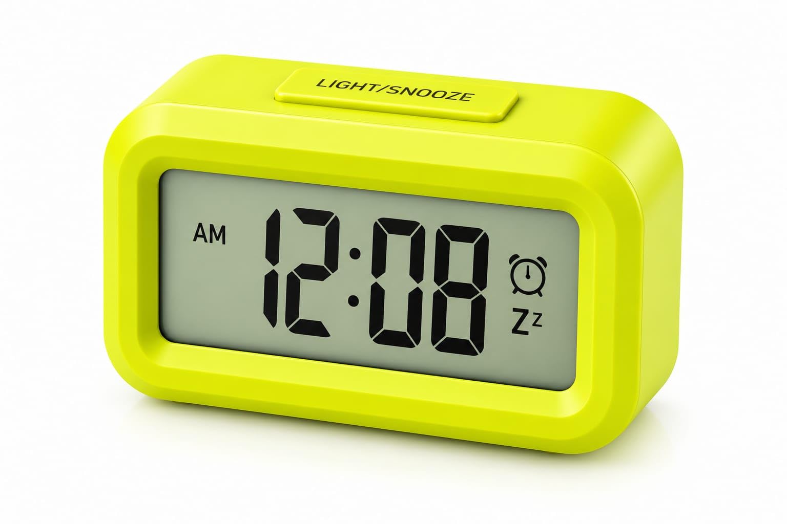 Digital Alarm Clock with Date, Temperature Display & Snooze Button (Yellow) | Large LCD Display, Alarm, Date, Temperature, Snooze Button, Bedside Table, Bedroom, Office and Travel Use-image-29