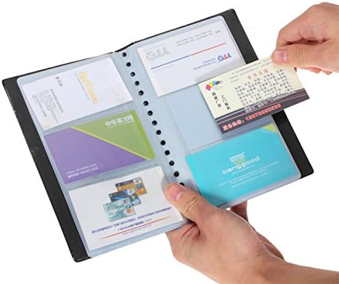 Business Card Holder PU Leather 240 Slots Business Name ID Professional Credit Card Holder Rack Book Case Organizer Name Card Book Holder Office Business Card Holder (240cell)