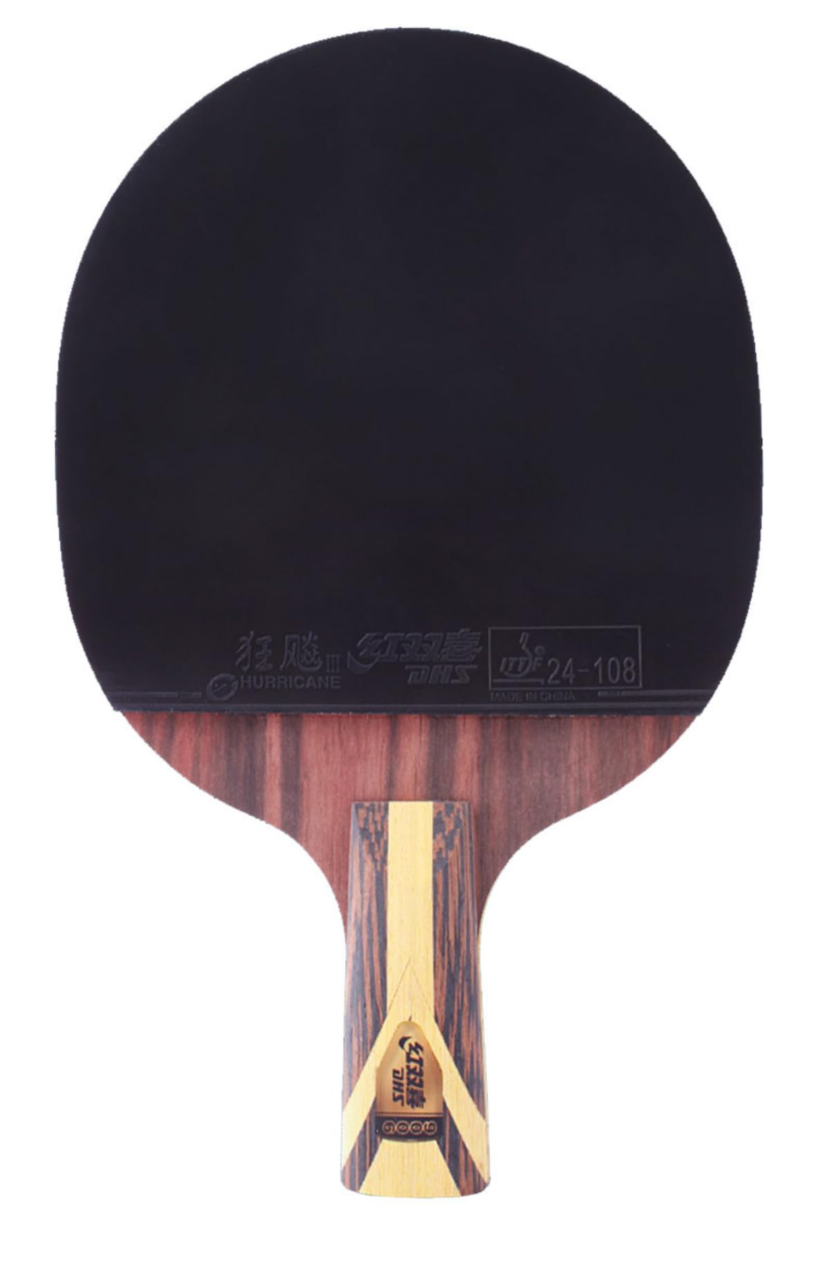 DHS 9 Star 9002/9006 Table Tennis Racket, Professional 5 Wood 2 ALC Offensive Ping Pong Paddle with Hurricane 3 Sticky Rubber