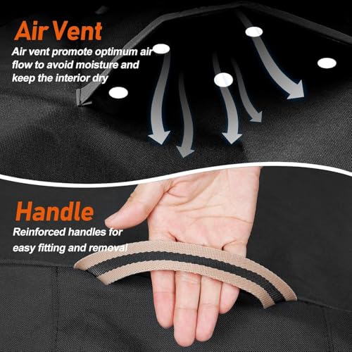 Image of Griddle Cover for Blackstone 36 inch Griddle,Upgraded Rip-Proof&Waterproof 900D Flat Top Grill Cover,Windproof 1528 Grill Cover for Blackstone and More 4-Burner Griddle with Straps and Air Vent
