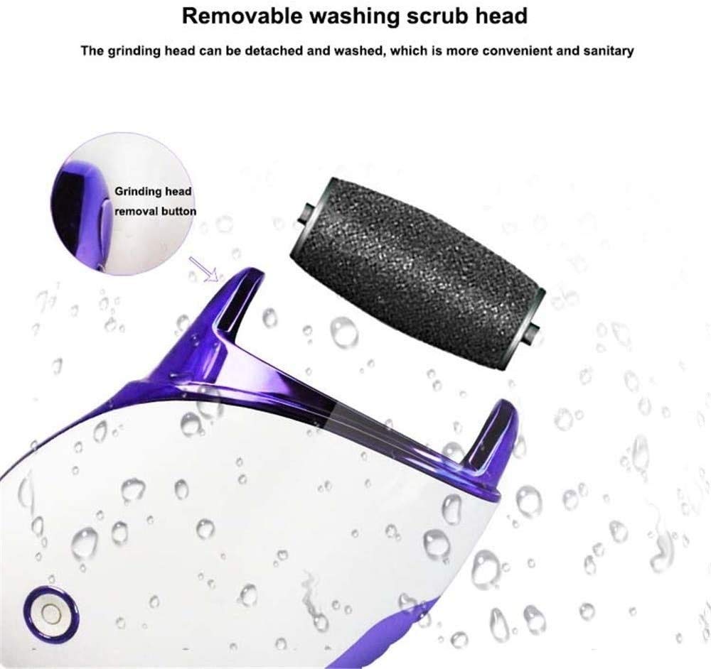 Elettrico Callus Remover for Piedi, Foot File Ricaricabile Scrubber Callus Shaver di rimozione for Cracked Heel e la Pelle Morta con 2 Teste di Ricambio