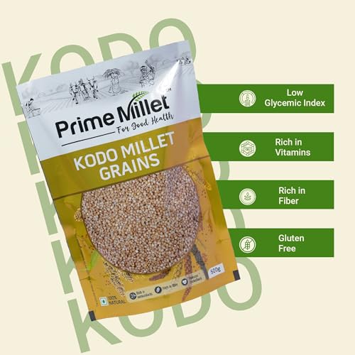 Image of Prime Millets Organic Kodo Millet Grain | Multi Upma Rava | Pack of 2 (750g Each) | High Fiber | Healthy Digestive Meals | Premium Quality