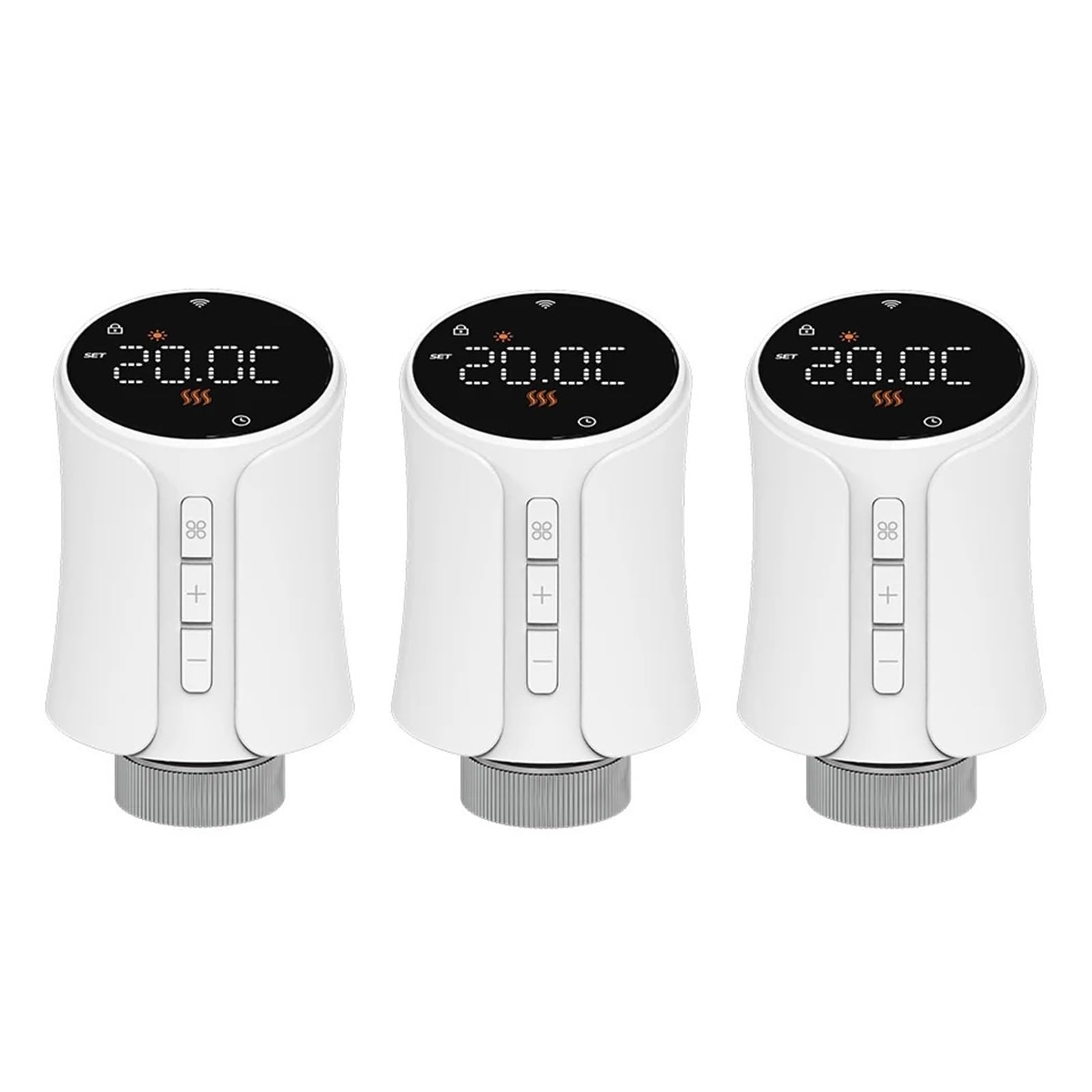 Tuya Smart WiFi/ZigBee Thermostatic Radiator Valve Heating Programmable Remote Temperature Controller(3pcs-zigbee)