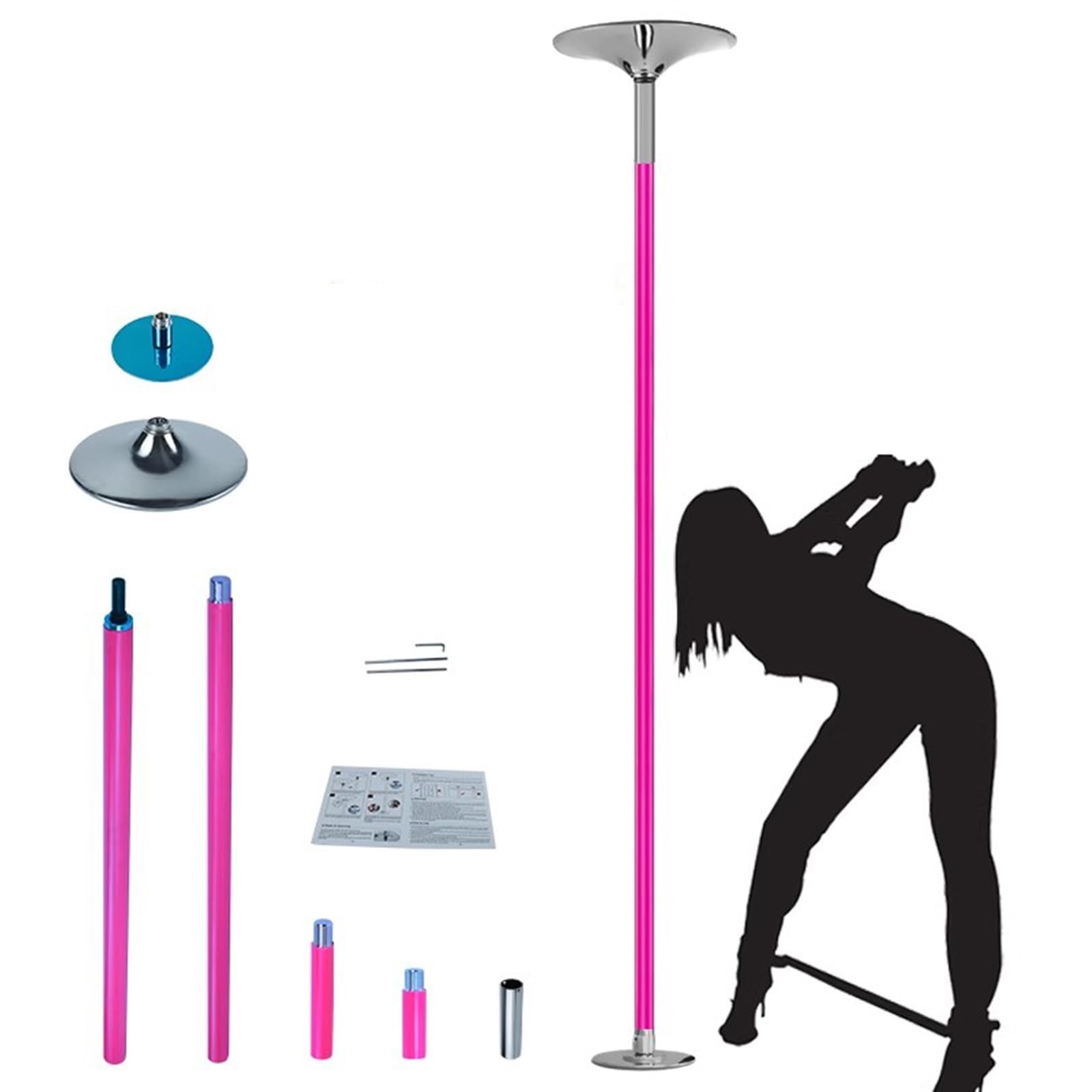 ポールダンス用シリコンポール Amazon | ポールダンス用ポール シリコンダンスポール - 高さ調節可能