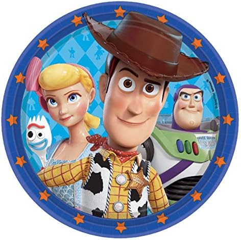 Disney Pixar Toy Story 4 Multicolor Round Plates - 9" (Pack of 8) - Sturdy Paper Plates - Ideal for Themed Parties, Birthdays & Special Occasions image 4
