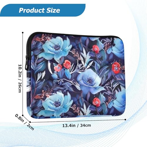 Funda para portátil 13-14 pulgadas con flores multicolor miniatura 3