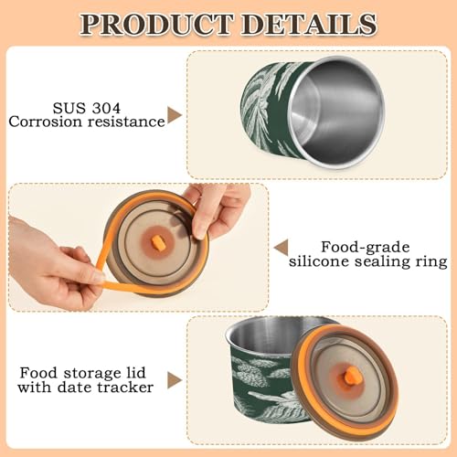 Contenedor hermético para café de acero inoxidable 30oz miniatura 5