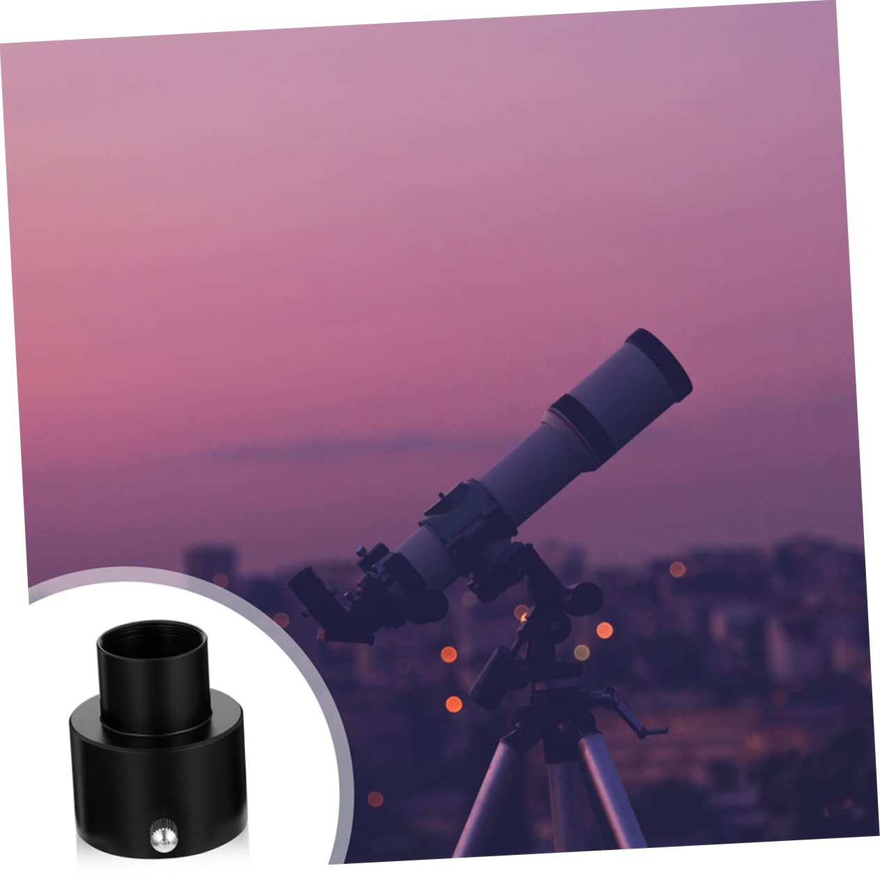 MERRYHAPY Metal Mount Adapter Aluminum 1.25 Inch Telescope Eyepiece Adapter Telescope Accessories Replacement