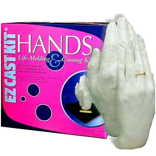 Ez Cast Kit®, Hands Casting And Hand Molding. Hand Holding Diy Plaster Statue Craft For Couples, Adult & Child, Family, Friends. Anniversary, Wedding & Couples Gifts #TOP11