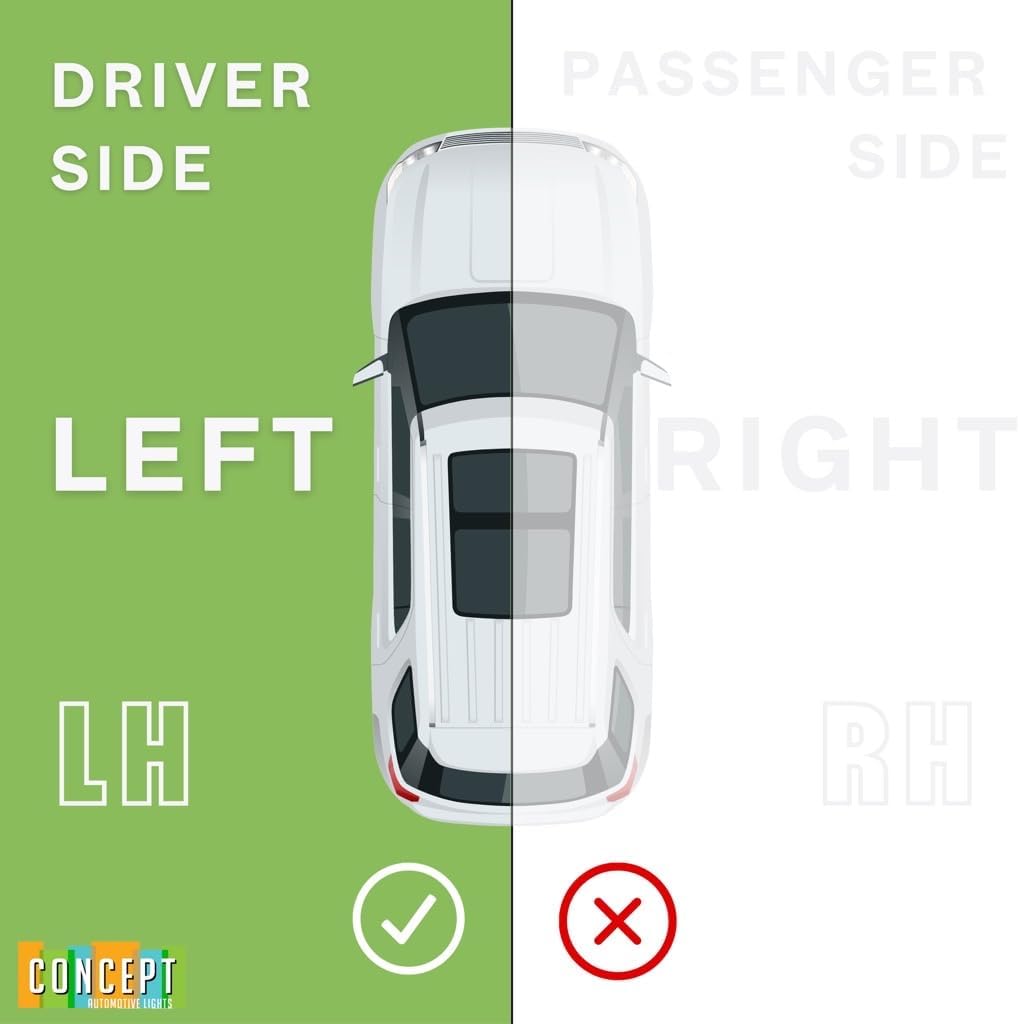 Replacement For 2017-2019 Mitsubishi Outlander Fog Lights Lamp with Assembly Set Driver/Left Side