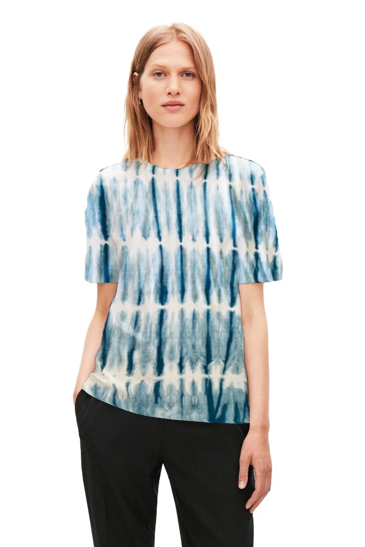 Moda Couple Patterned Round Neck T-Shirt – Multicolor-image-19