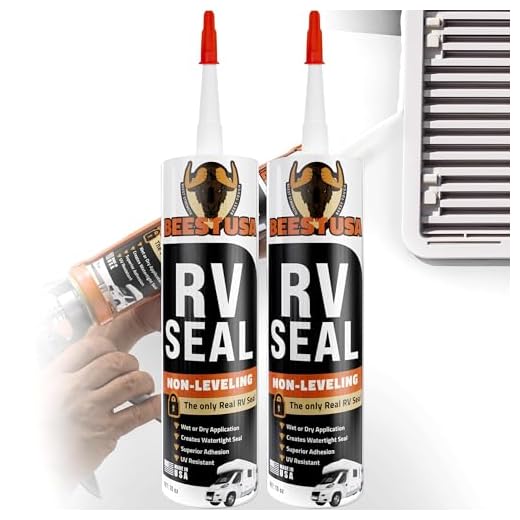 BEEST RV Roof Sealant (Non-Leveling) - Lap Sealant for RV Roof, Windows, Skylight, Campers - Waterproof Caulking Sealer for Vertical Surface - Elastomeric Caulk Sealer for Camper & Trailer (Pack 2)
