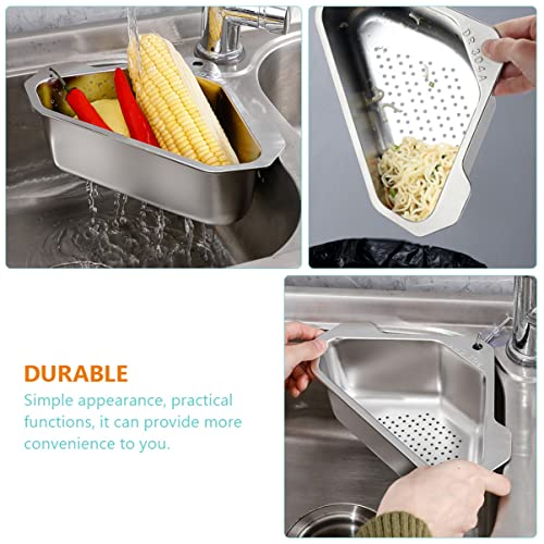 Colador Triangular para Fregadero de Acero Inoxidable miniatura 2