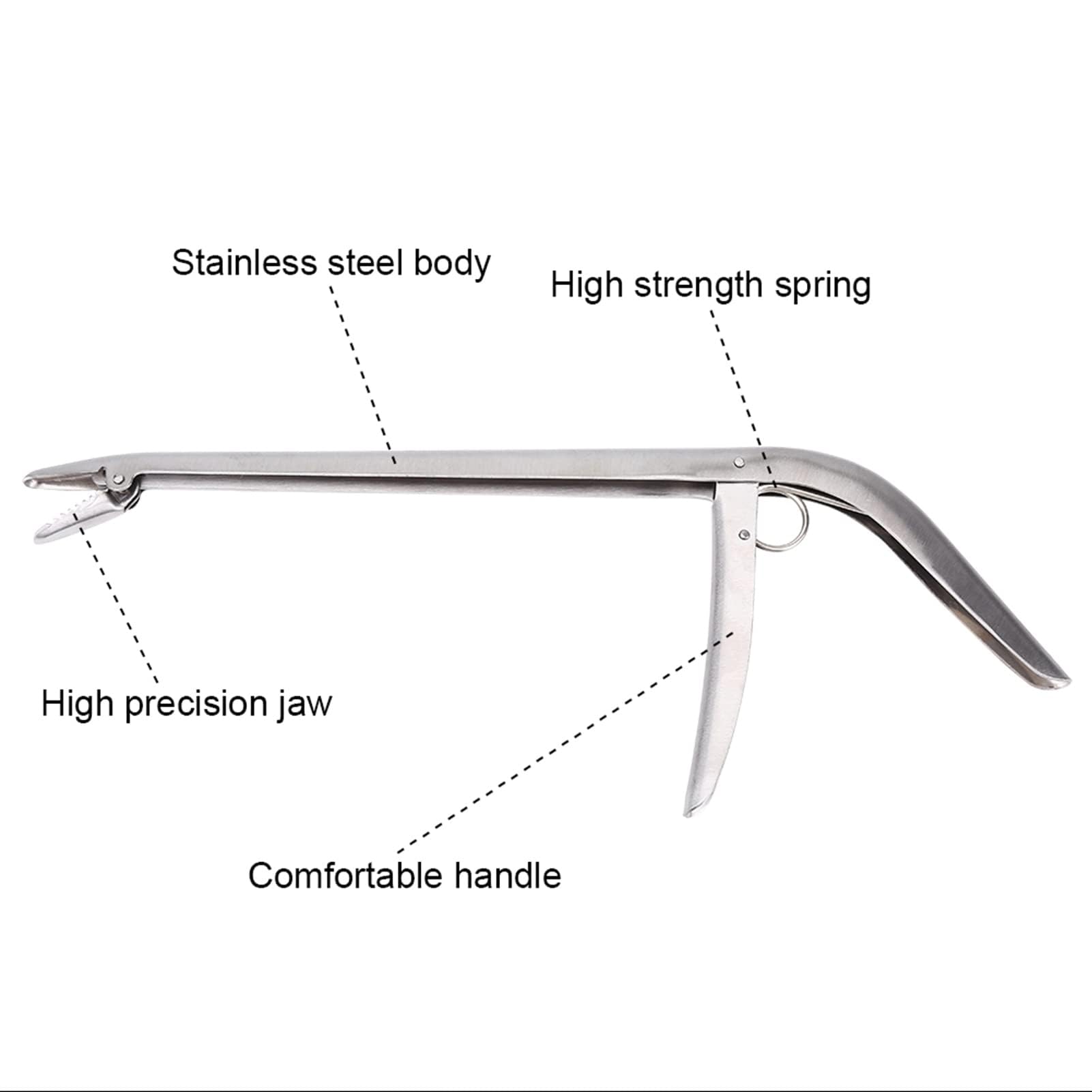Extracteur D'hameçon, Extracteur D'hameçons En Acier Inoxydable 29x11 Cm/11,4x4,3 Pouces Pince De Pêche Pour Enlever Les Hameçons De Pêche Outil Facile Pour Retirer Les Hameçons
