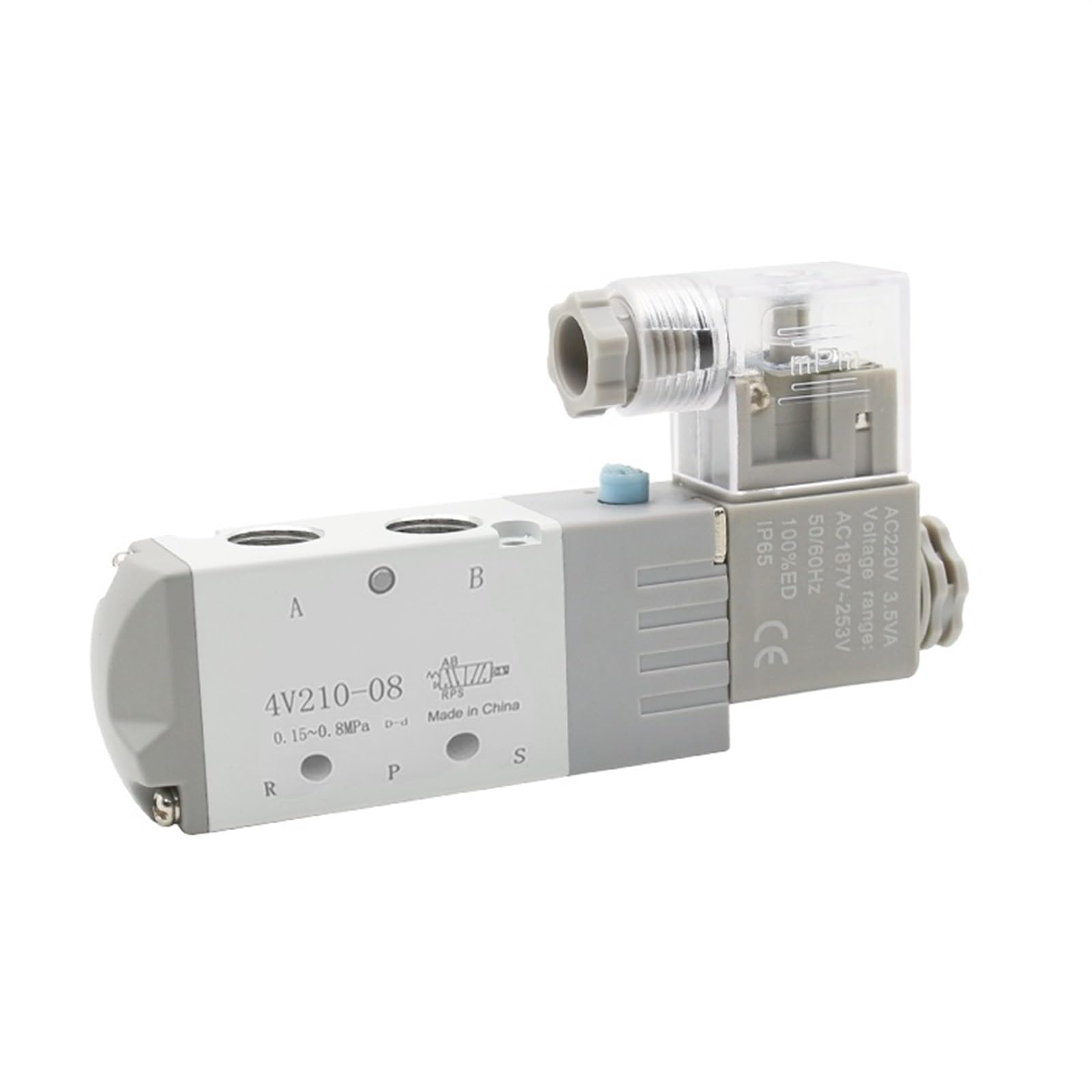 Électrovanne pneumatique 4V210-08 AC 220V à 5 voies et 2 positions