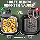 KNUSPERLIEBE® Silikonform-Set faltbar & extra dick für Heißluftfritteusen ab 3,7L-8L mit Küchenzange und Ofenhandschuhen Zubehör | Airfryer Silikoneinsatz, BPA-FREI, Für Ninja SL400, Phillips, Cosori
