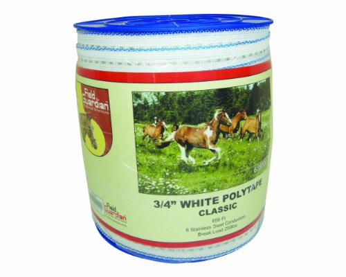 Field Guardian Classic Polytape, 3/4-Inch, White