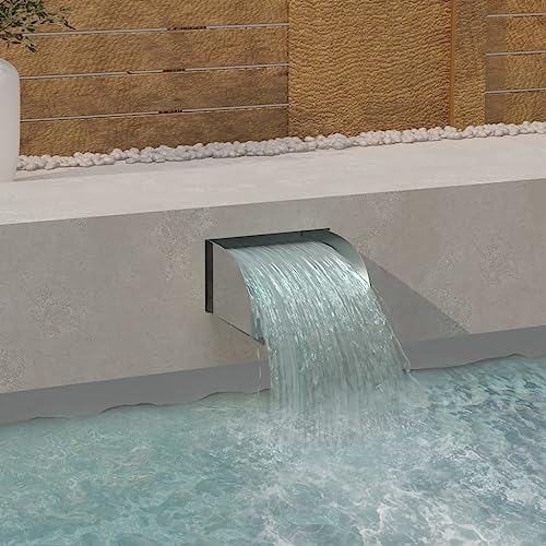 Generico Cascata 30x34x14 cm in Acciaio Inox 304,Casa e Giardino,Arredo,Fontane e laghetti,Fontane e cascate ornamentali-148875