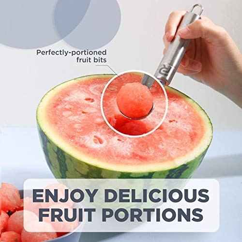 Riveira-Melon-Baller-Scoop-Set-Stainless-Steel-4-Piece-Carving-Knife-Watermelon-Cantaloupe-Scooper-for-Cutting-and-Scooping-Fruit-Melons-Ice-Cream