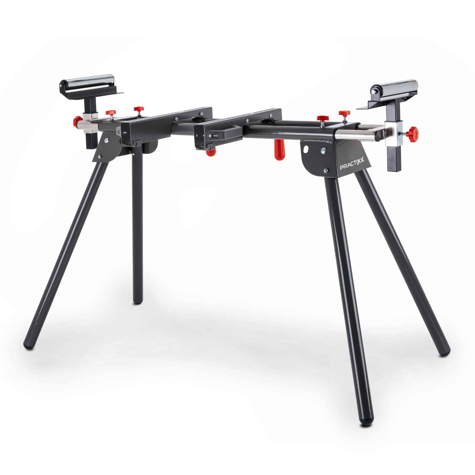 Practixx Support pour scies à onglets PX-UG-1600 | Extensible 1000-1650mm | Charge admissible 200kg | Largeur d'appui 384 mm | Pour scie à onglet radiale | Support universel