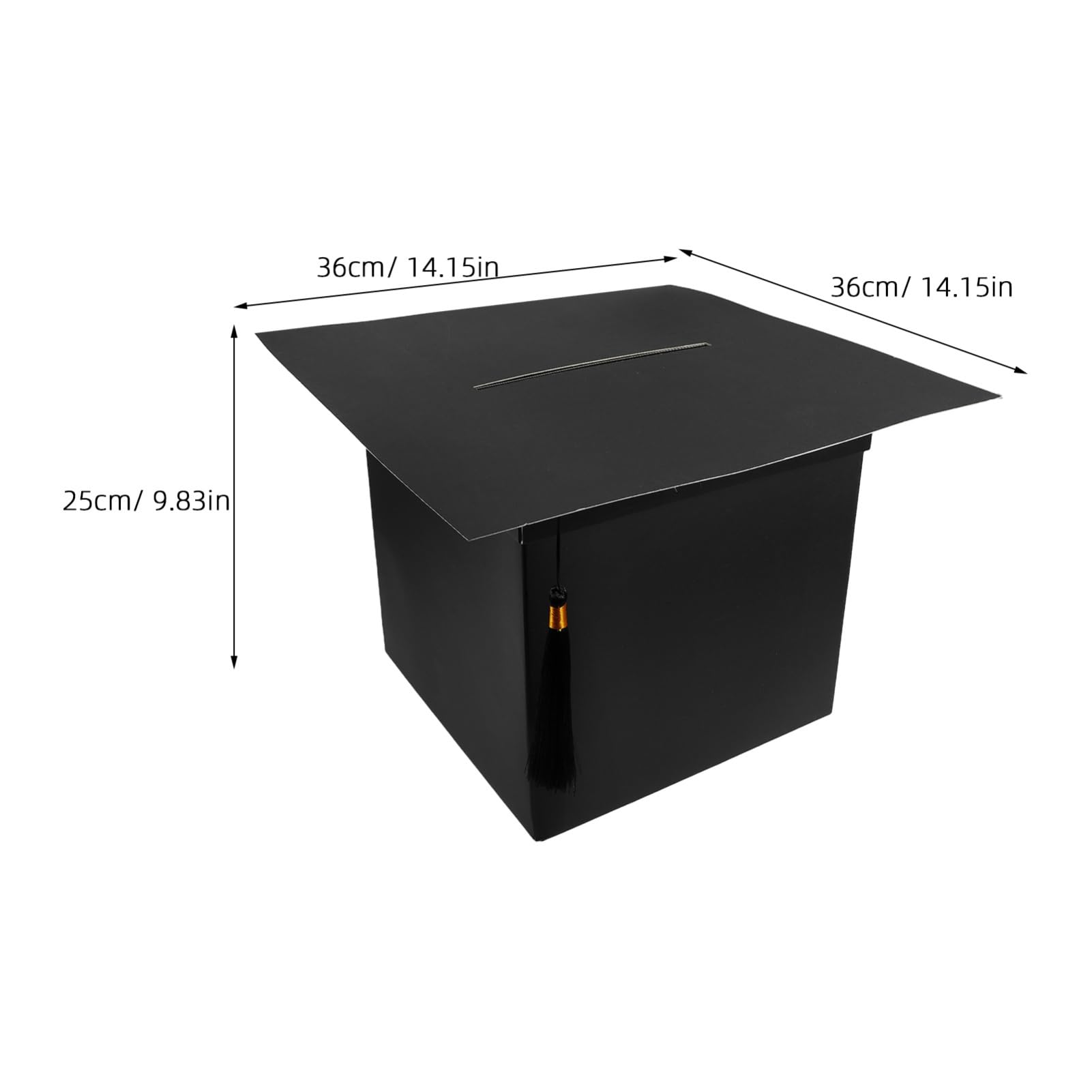 COLLBATH Grad Creative Graduation Cap Card Box Versatile Party Decorations for Graduation Event