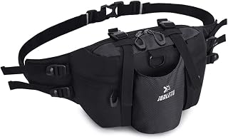 Riñonera deportiva para correr, para hombres y mujeres, bolsa oculta, gimnasio, deportes, correr, bolsa impermeable para teléfono y cartera, Color negro.