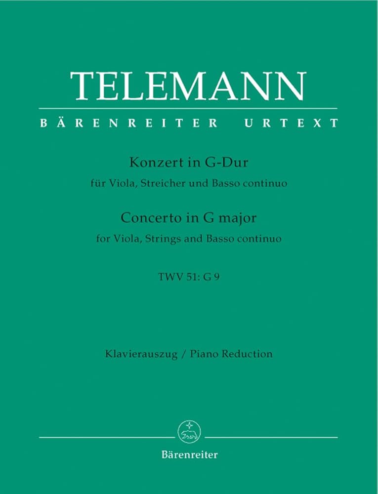 G・P TELEMANN QUATRE CONCERTOS 83 Telemann: Concerto for 4 Violins in G Major, TWV 40:201