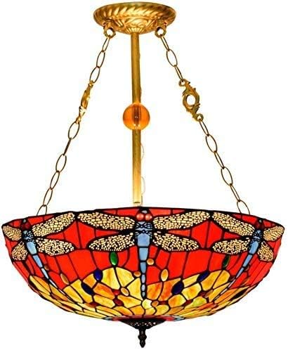 TONZN Family Lights American Retro Blush Bottom Creatieve Europese lamp Tiffany Stained Glass Kroonluchter
