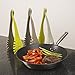 2 in 1 Bonke Tongs and Spatula - Perfect Salad, Fish, Spaghetti, Meat Steak Turner, Asparagus, Appetizer, Vegetable Tongs or Spatulas in Kitchen when Cooking - Flexible Nylon