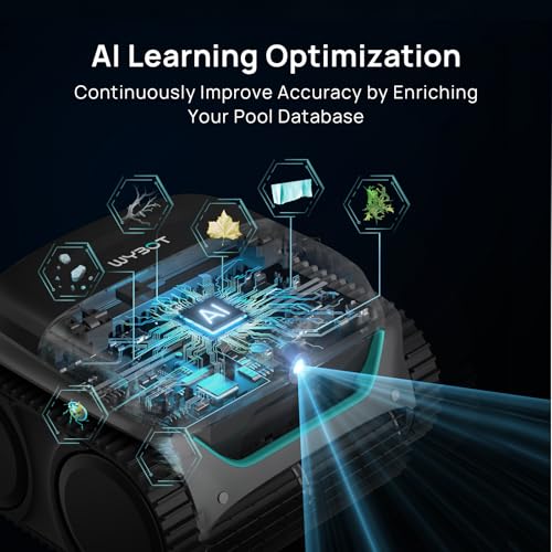 WYBOT C2 Vision Cordless Pool Cleaner with Camera, 8-in-1 Pool Vacuum for Inground Pools, Powerful Suction, Ultra-Fine Filter System Pool Robot, Wall Climbing Navigation, Gray 3 WYBOT C2 Vision Cordless Pool Cleaner with Camera, 8-in-1 Pool Vacuum for Inground Pools, Powerful Suction, Ultra-Fine Filter System Pool Robot, Wall Climbing Navigation, Gray - Image 4