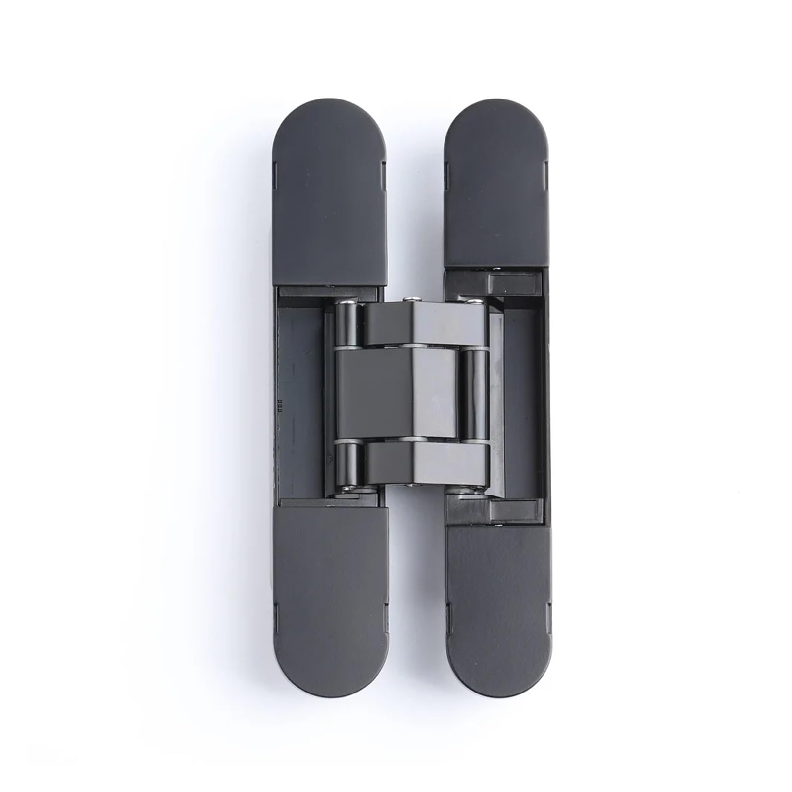 YMUGUEGH Invisible zinc alloy hidden 180 degree concealed hinge(B1lack)