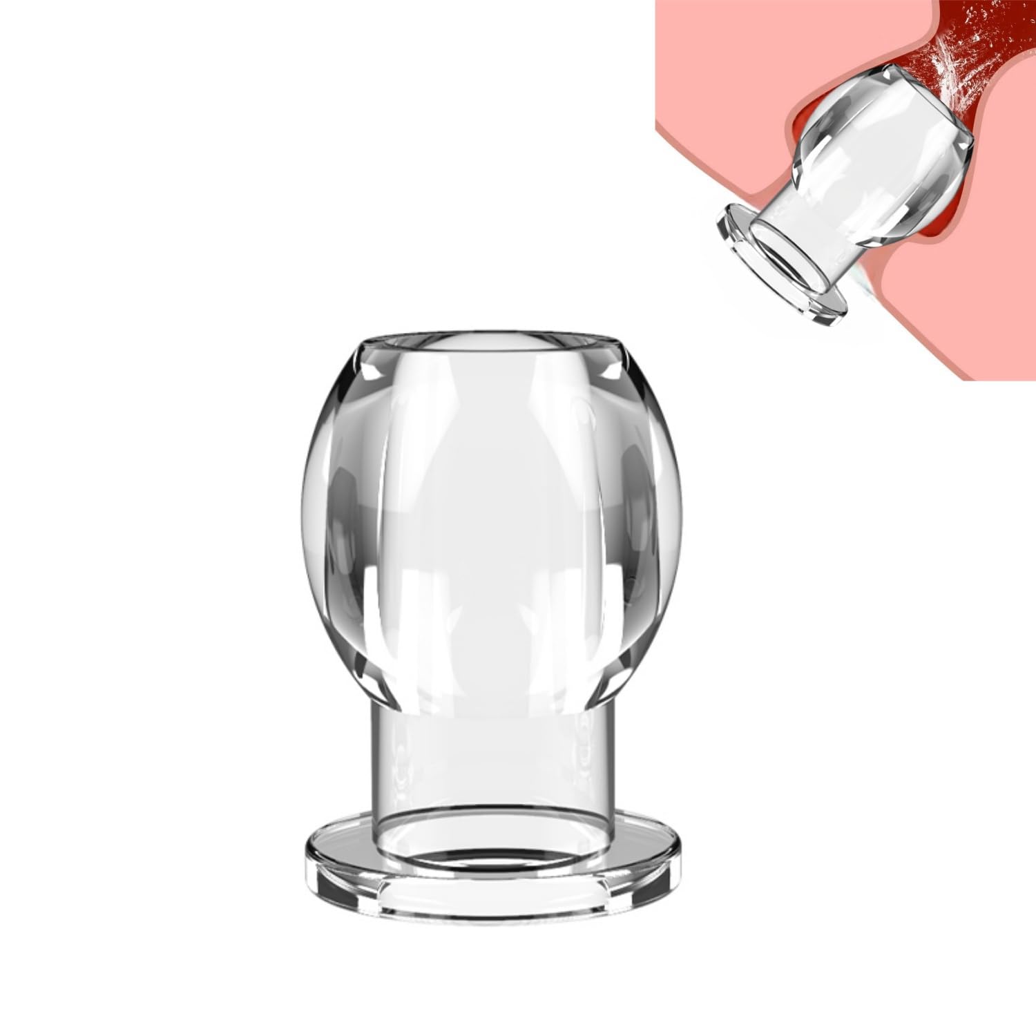 Hollow Anal Plug Clear Anal Dilator Women Sex Toys Butt Dilator Tunnel Anal Speculum Washer Douche Enema Adult